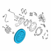 OEM 2017 Ford Mustang Rotor Diagram - FR3Z-2C026-C