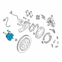 OEM Ford Mustang Rear Hub & Bearing Diagram - FR3Z-1104-G