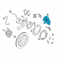 OEM 2018 Ford Mustang Caliper Diagram - FR3Z-2552-F