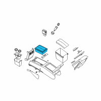 OEM 2006 Nissan Maxima Cup Holder Assembly Rear Diagram - 96965-7Y210