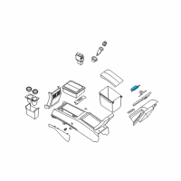 OEM Nissan Lock-Console Diagram - 68630-7Y201