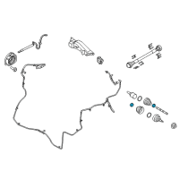OEM Ford Inner Boot Clamp Diagram - F65Z-3B478-CA