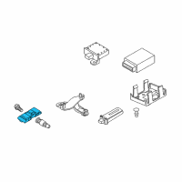 OEM BMW 325xi Wheel Electronics Module Diagram - 36-23-6-798-726