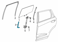 OEM Acura TLX Sash, Left Rear (Lower) Diagram - 72770-TGV-A01