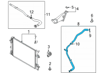 OEM 2020 Kia Niro EV Hose Assembly-RADAATOR, L Diagram - 25415Q4000