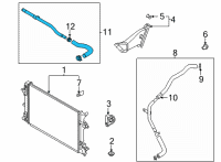 OEM 2020 Kia Niro EV Hose Assembly-Radiator, U Diagram - 25414K4000