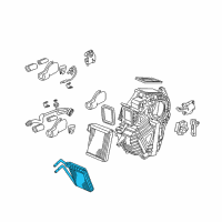 OEM 2005 Honda Odyssey Core, Heater Diagram - 79211-SHJ-A01