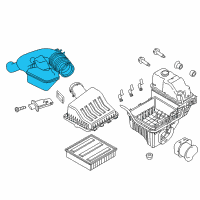 OEM Ford F-150 Air Inlet Assembly Diagram - BL3Z-9B659-A