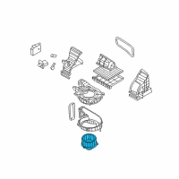 OEM Kia Rio5 Blower Motor Assembly Diagram - 971131G000