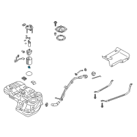 OEM 2014 Hyundai Santa Fe Fuel Filter Assembly Diagram - 31060-2P000