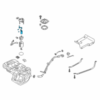 OEM 2017 Hyundai Santa Fe Pump Assembly-Fuel Diagram - 31111-2W750