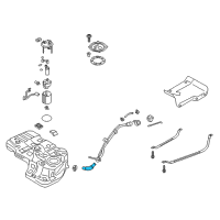 OEM 2013 Hyundai Santa Fe Hose-Fuel Filler Neck Diagram - 31036-B8500