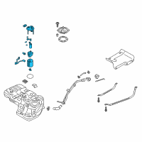 OEM 2017 Hyundai Santa Fe Complete-Fuel Pump Diagram - 31110-B8500