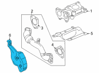 OEM 2021 Chevrolet Silverado 3500 HD Heat Shield Diagram - 12680298