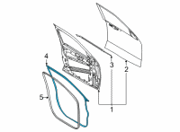 OEM Ford Maverick WEATHERSTRIP Diagram - NZ6Z-6020530-A