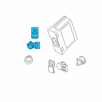 OEM Acura MDX Sensor As (Graphite Luster Metallic) Diagram - 39680-TV0-305YH