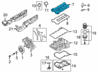 OEM BMW M550i xDrive CYLINDER HEAD COVER Diagram - 11-12-8-699-190