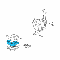 OEM 2004 Toyota Sequoia Seat Cushion Pad Diagram - 71051-0C100