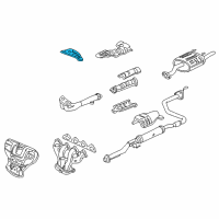 OEM 1997 Honda Civic Plate, Power Steering Heat Baffle Diagram - 53692-S04-000