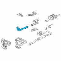 OEM 1996 Honda Civic Pipe A, Exhuast Diagram - 18210-S04-A81