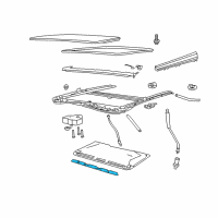 OEM Pontiac Handle, Sun Roof Sunshade Diagram - 92191867