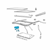 OEM Pontiac Motor Kit, Sun Roof Actuator Diagram - 92223311