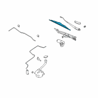 OEM 2015 Ford Taurus Wiper Blade Diagram - 8G1Z-17528-AA