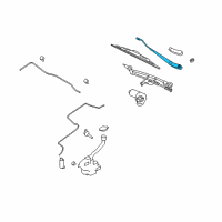 OEM 2009 Mercury Sable Wiper Arm Diagram - 8G1Z-17526-A