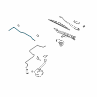 OEM Ford Five Hundred Tube Assembly Diagram - 5G1Z-17A605-AA