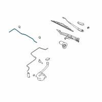 OEM 2007 Mercury Montego Tube Assembly Diagram - 5G1Z-17A605-AA