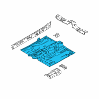 OEM Ford Focus Front Floor Pan Diagram - 8S4Z-5411135-A