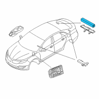 OEM 2018 Ford Fusion Ignition Immobilizer Module Diagram - HC3Z-15607-D