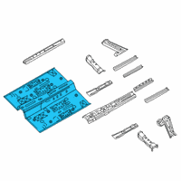 OEM 2021 Infiniti QX50 Floor Rear Front Diagram - G4312-5NAMA