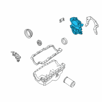 OEM 1995 Ford Ranger Timing Cover Diagram - FOTZ6019A