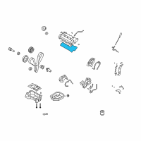 OEM 2010 Kia Rondo Gasket-Rocker Cover Diagram - 224413E011