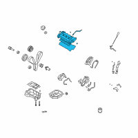 OEM 2007 Hyundai Santa Fe Cover Assembly-Rocker, LH Diagram - 22410-3E130