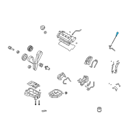OEM 2008 Hyundai Santa Fe Oil Level Gauge Rod Assembly Diagram - 26611-3E001
