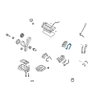 OEM Kia Optima Gasket-Timing Belt Cover Diagram - 213723E000
