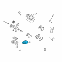 OEM 2009 Kia Rondo Pan Assembly-Engine Oil Diagram - 215103E000