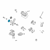 OEM Kia Rondo PULLEY-DAMPER Diagram - 231243E020