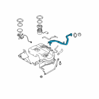 OEM Nissan Murano Tube Assy-Filler Diagram - 17221-CC20A