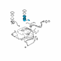 OEM 2005 Nissan Murano In Tank Fuel Pump Diagram - 17040-CA000