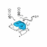 OEM Nissan Murano Fuel Tank Assembly Diagram - 17202-CA000