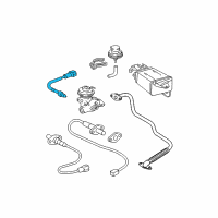 OEM 1997 Toyota Tacoma EGR Temperature Sensor Diagram - 89412-35020