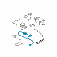 OEM Toyota 4Runner Rear Oxygen Sensor Diagram - 89465-39855
