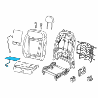 OEM 2022 Jeep Renegade Pad-Seat Cushion Diagram - 68284366AA