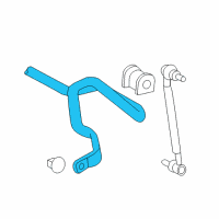 OEM Toyota Prius Stabilizer Bar Diagram - 48811-47060