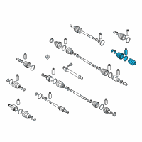 OEM 2018 Kia Niro Joint Kit-Front Axle Differential Diagram - 49535G5000