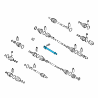 OEM 2020 Kia Niro Bearing Bracket & Shaft Diagram - 49560G2000