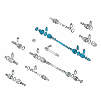 OEM 2021 Kia Niro Shaft Assembly-Drive, RH Diagram - 49501G5000